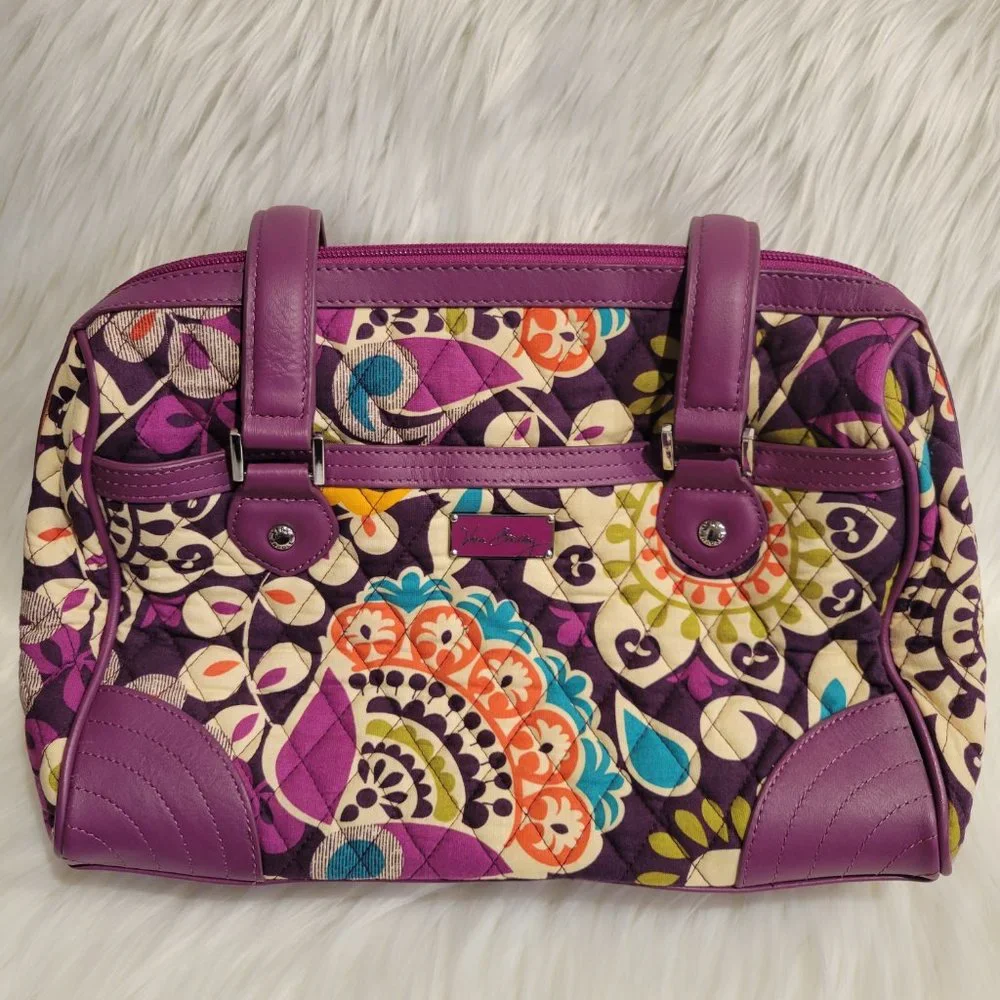 Vera Bradley “Plum Crazy” Satchel Bag